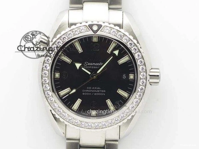 0811 Ladies’ De Ville Trésor Diamond SS 3AF 1:1 Best Edition White MOP Dial RG Markers On Black Fabric strap Swiss Quartz Comfortable 7884